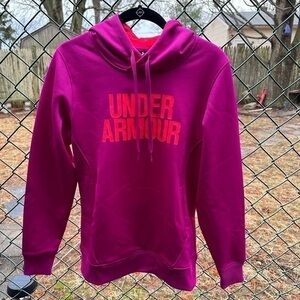 Under Armour Women's ColdGear Fuchsia Hoodie (Small)‎